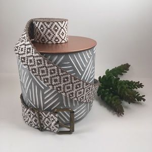 Boho tribal print belt bohemian Aztec southwestern